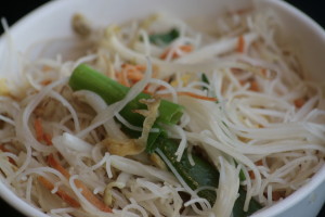 H7 Chao Mifen Vegetarische gebakken rijstvermicelli.